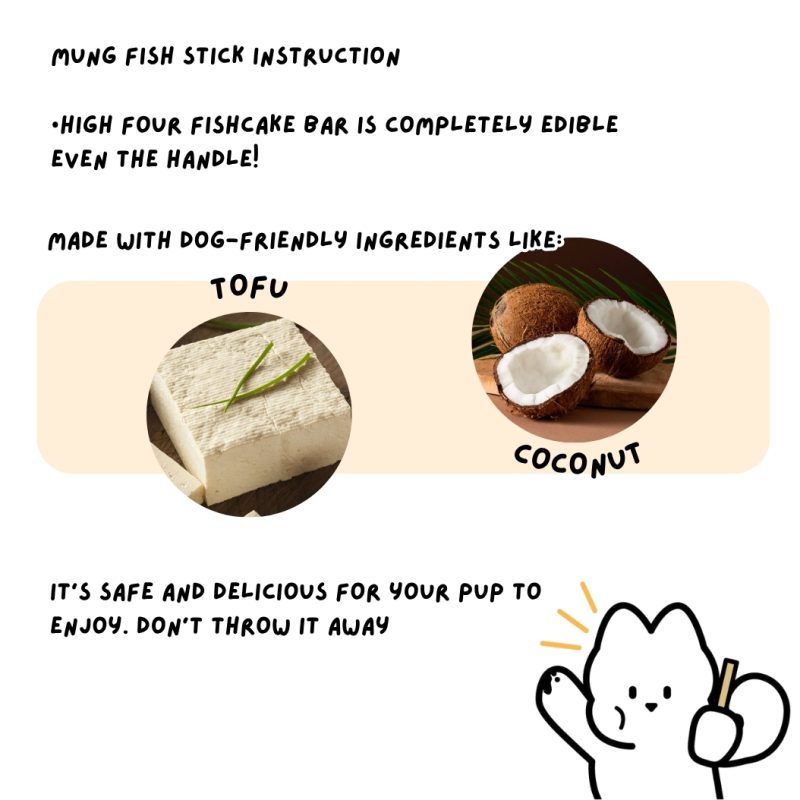 High Four Fish Cake Bar for Dogs – Pollack Flavor (Handmade, 55g) - Image 3